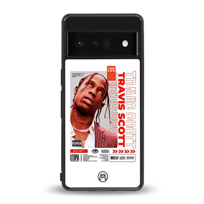 travis scott utopia back phone cover | glass case for google pixel 6 pro