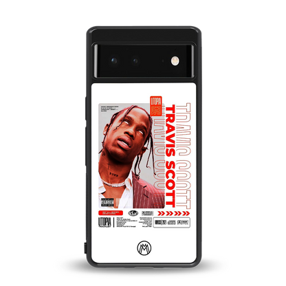 travis scott utopia back phone cover | glass case for Google Pixel 6A