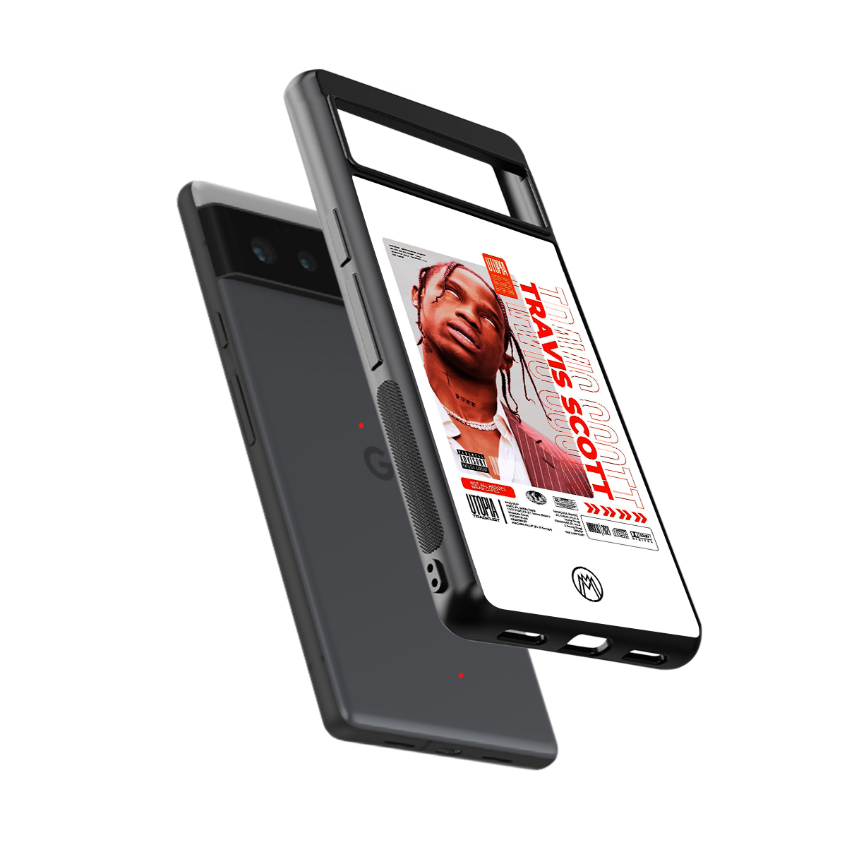 travis scott utopia back phone cover | glass case for google pixel 6