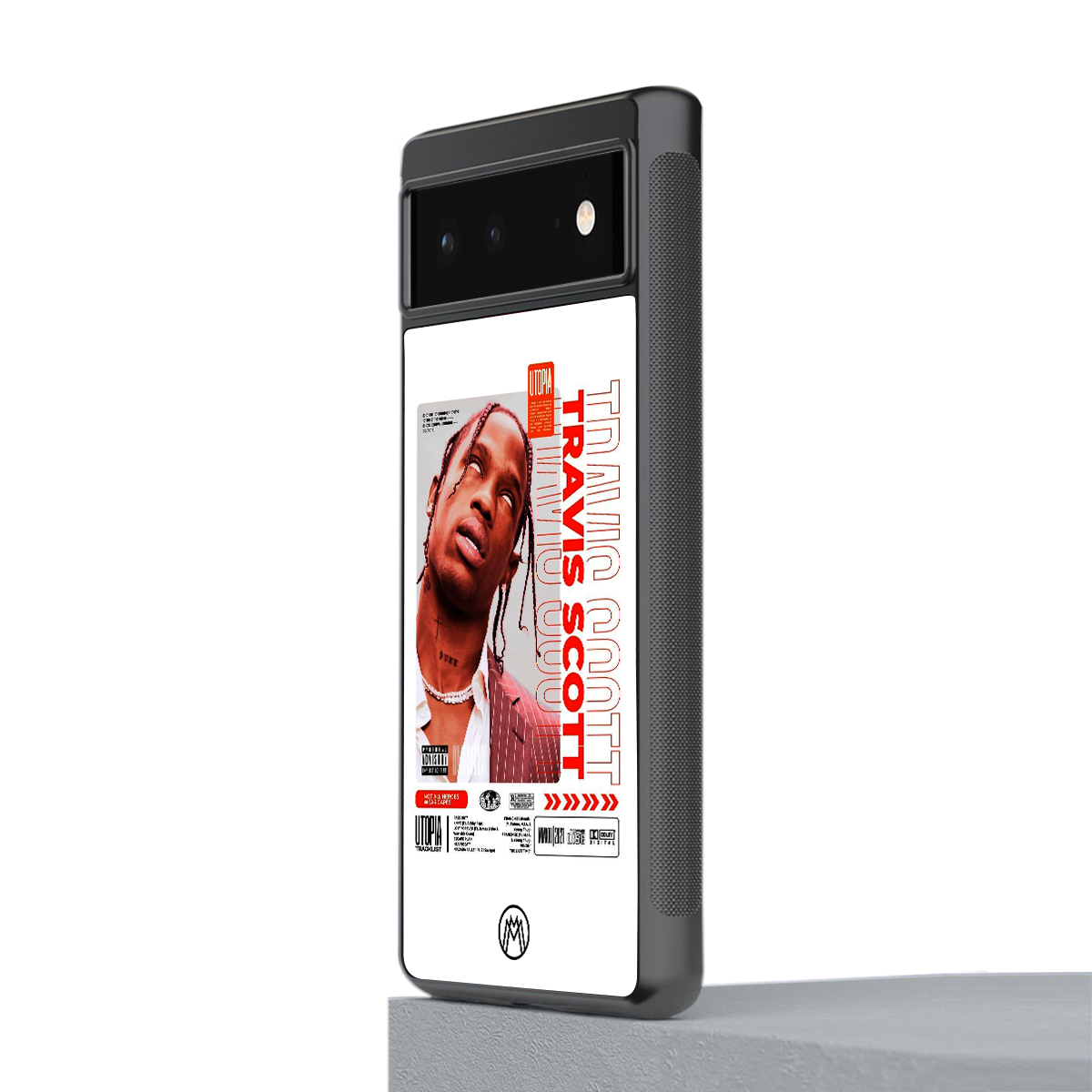 travis scott utopia back phone cover | glass case for google pixel 6
