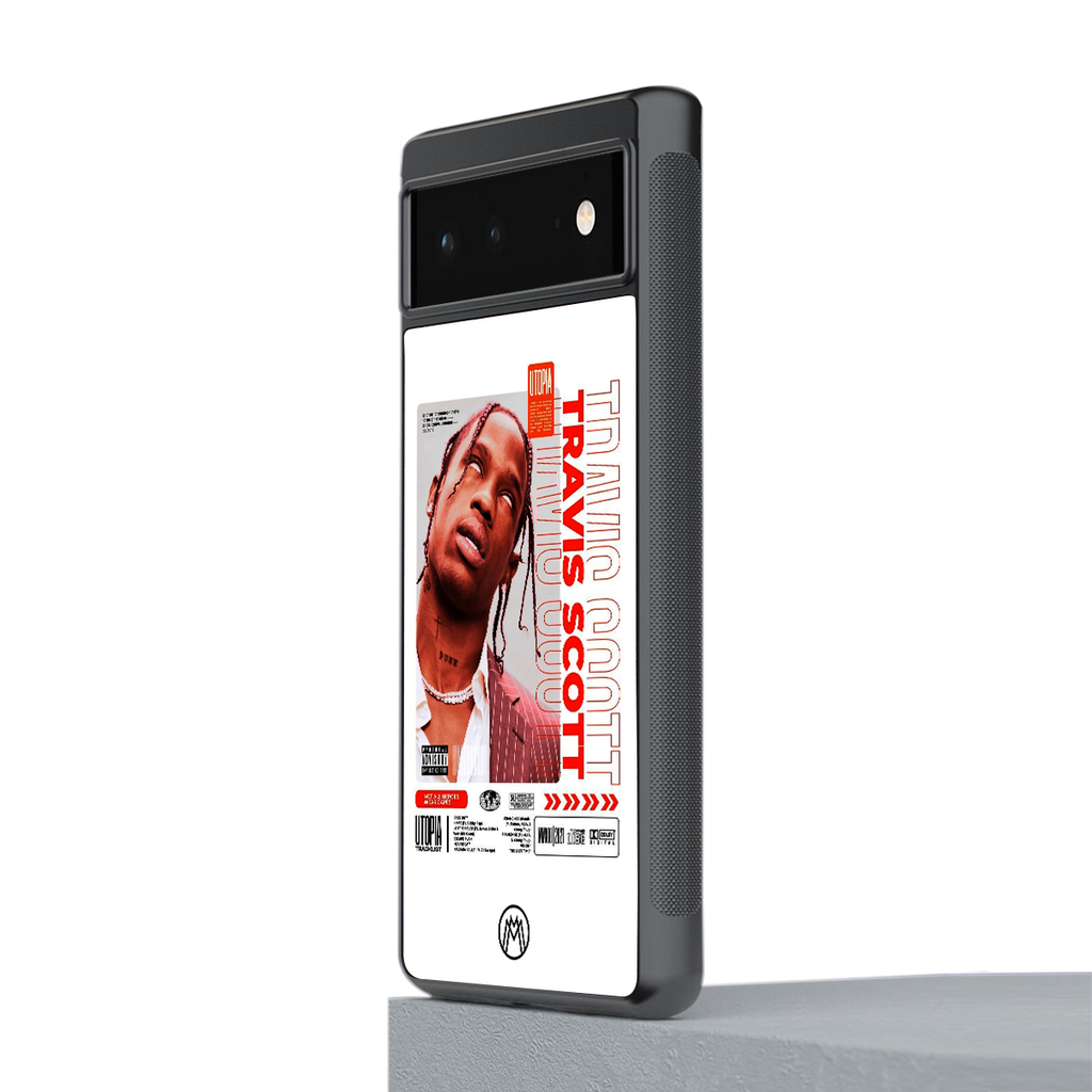 travis scott utopia back phone cover | glass case for Google Pixel 6A