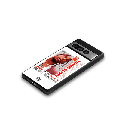 travis scott utopia back phone cover | glass case for google pixel 7 pro