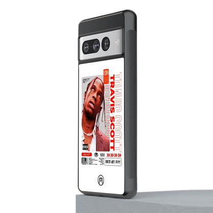 travis scott utopia back phone cover | glass case for google pixel 7 pro