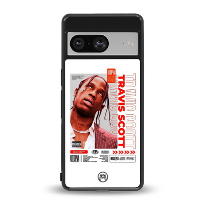 travis scott utopia back phone cover | glass case for Google Pixel 8