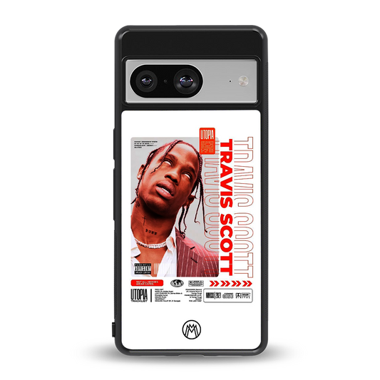 travis scott utopia back phone cover | glass case for Google Pixel 8