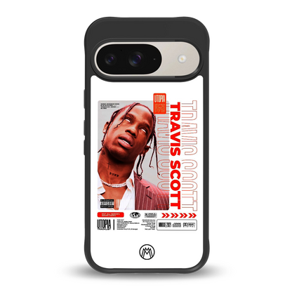 travis scott utopia back phone cover | glass case for google pixel 9
