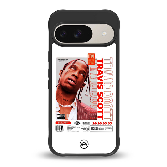 travis scott utopia back phone cover | glass case for google pixel 9