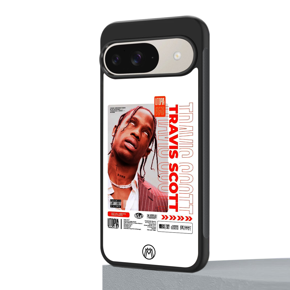 travis scott utopia back phone cover | glass case for google pixel 9
