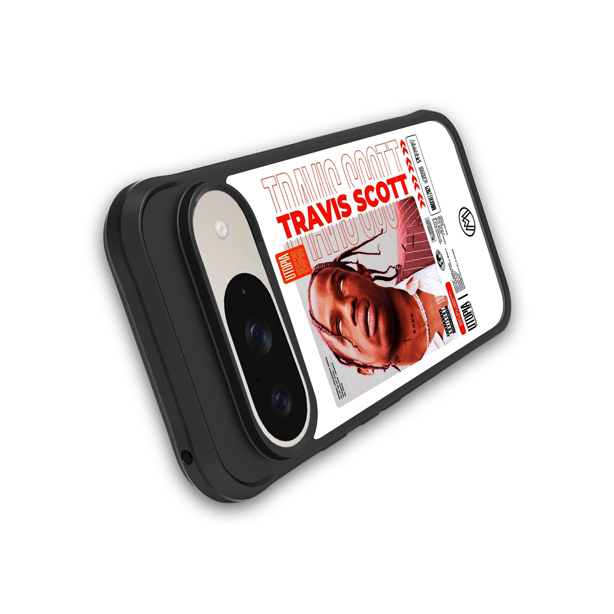 travis scott utopia back phone cover | glass case for google pixel 9
