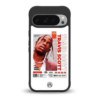 travis scott utopia back phone cover | glass case for google pixel 9 pro xl