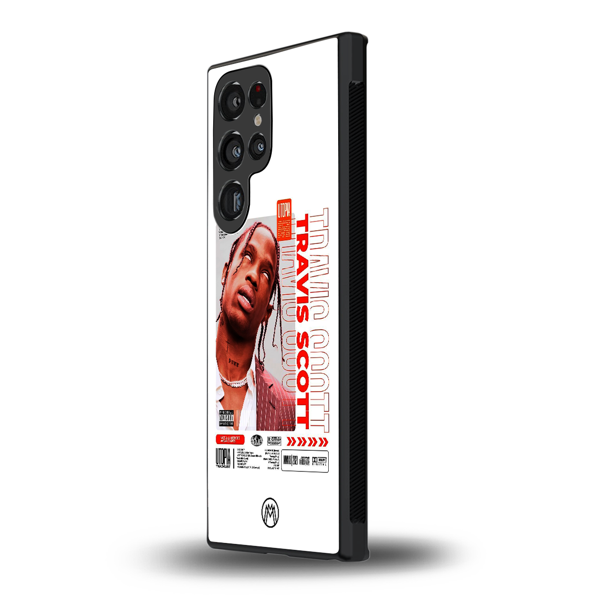 travis scott utopia back phone cover | glass case for samsung galaxy s23 ultra