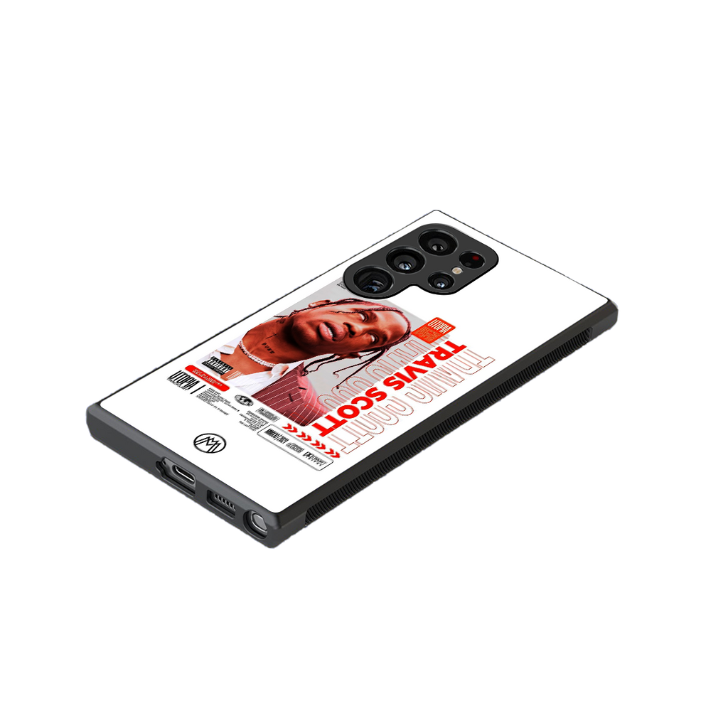 travis scott utopia back phone cover | glass case for samsung galaxy s23 ultra