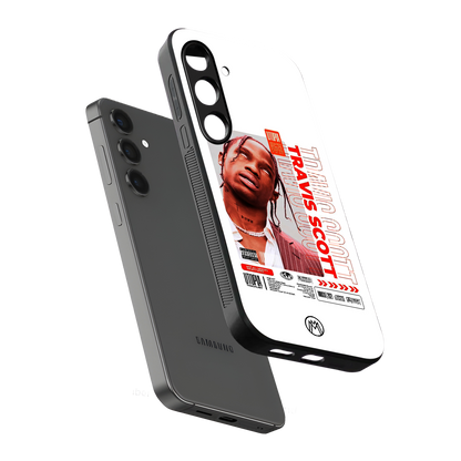 travis scott utopia back phone cover | glass case for samsung galaxy s23
