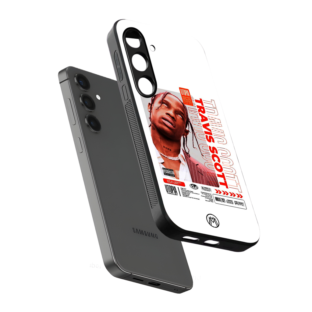 travis scott utopia back phone cover | glass case for samsung galaxy s23 plus