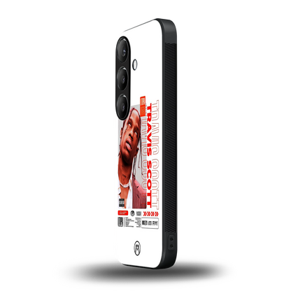travis scott utopia back phone cover | glass case for samsung galaxy s24 plus