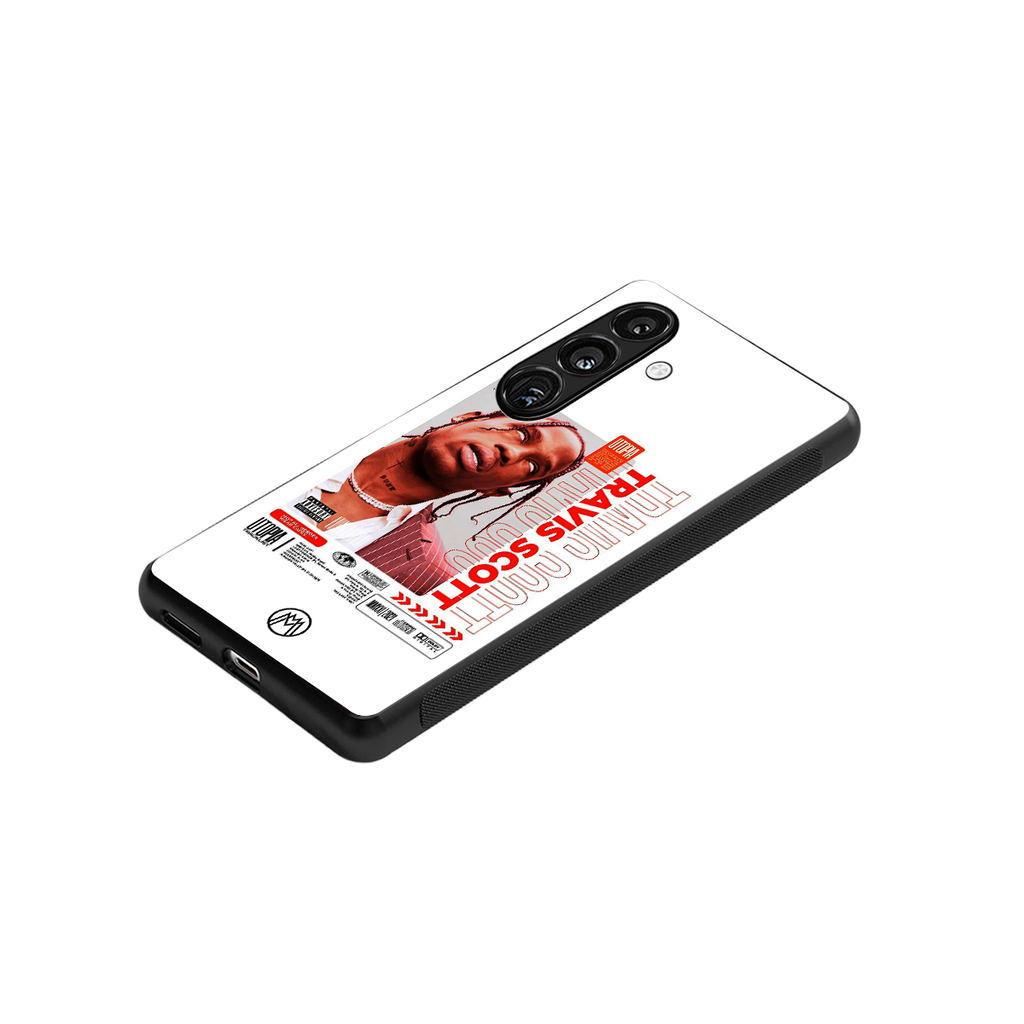 travis scott utopia back phone cover | glass case for samsung galaxy s23 plus