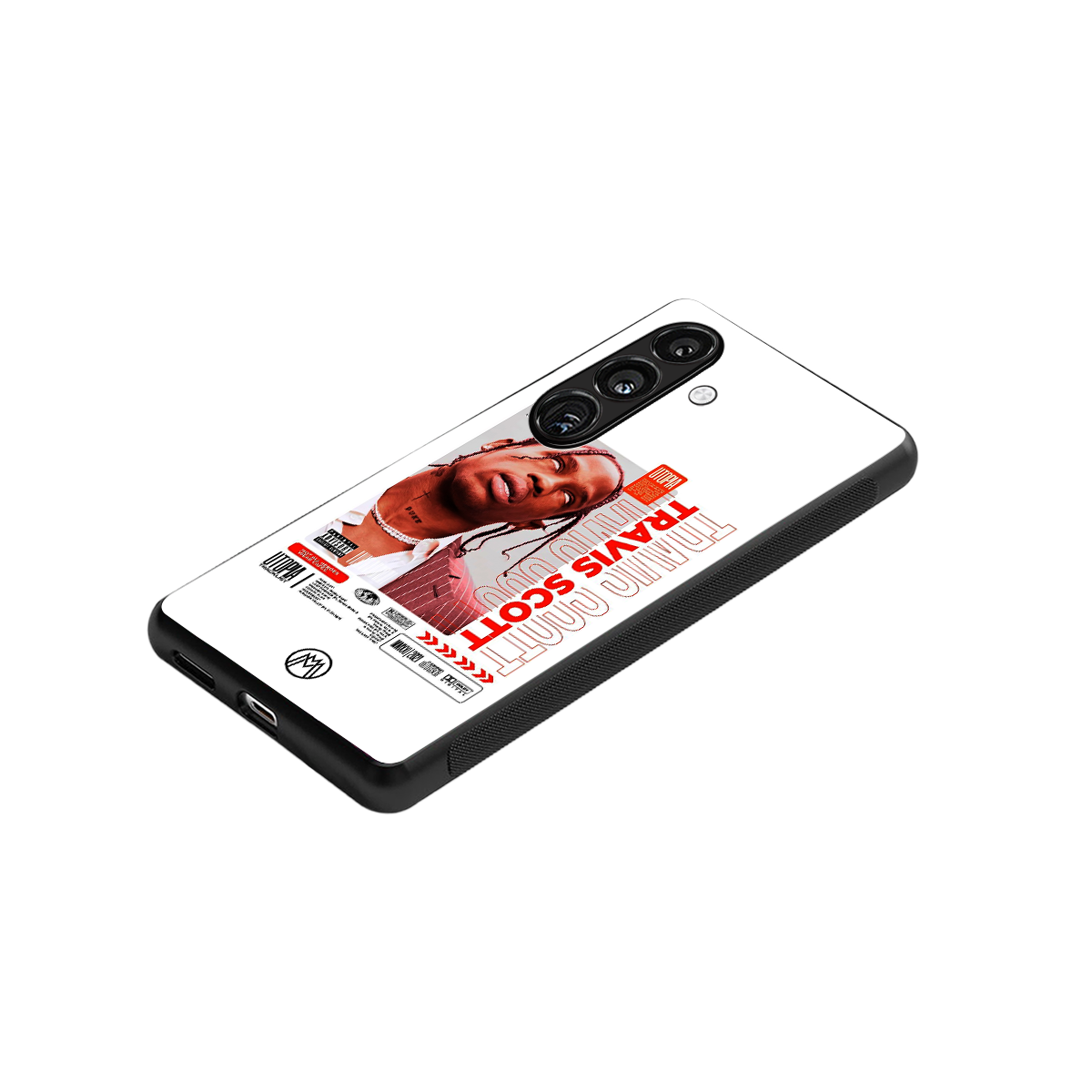 travis scott utopia back phone cover | glass case for samsung galaxy s24 plus
