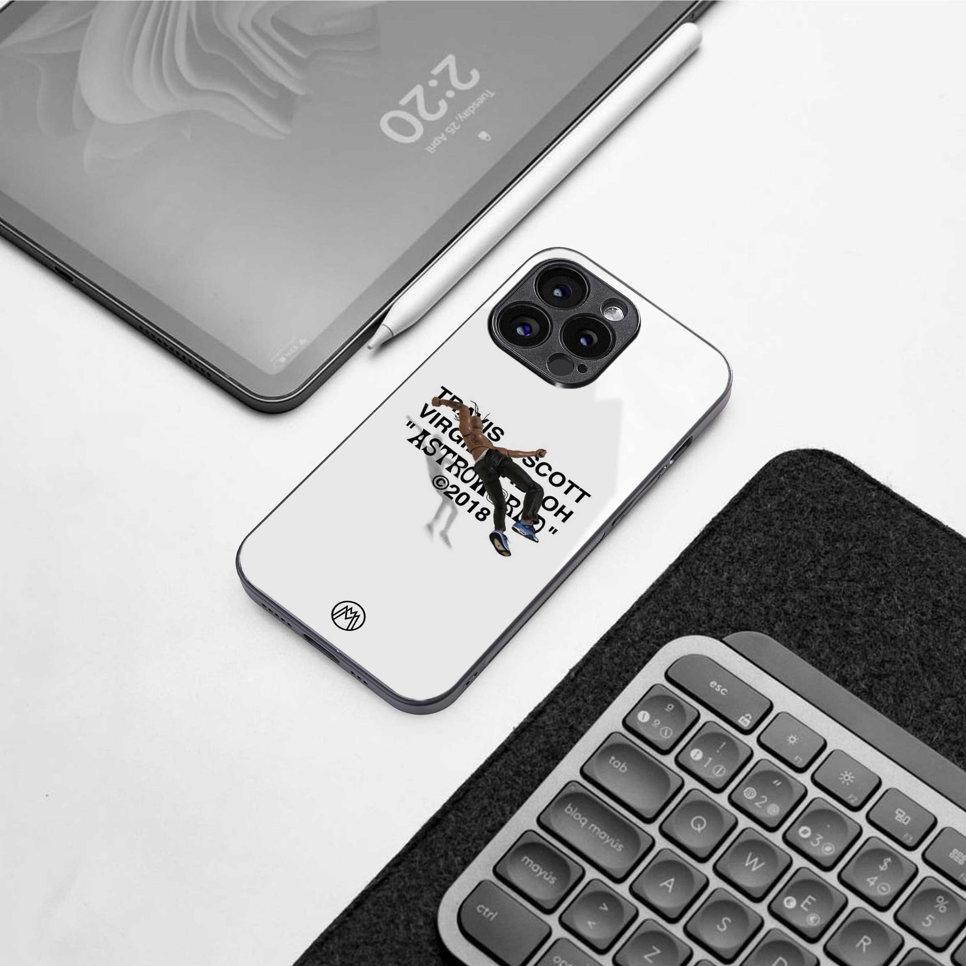 travis scott back phone cover | glass case for samsung galaxy s24 ultra