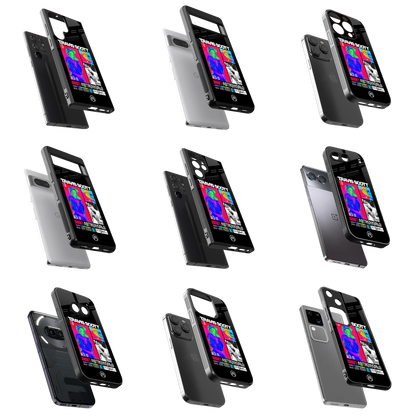 Durable Glass Back Mobile Case for iPhone, Samsung, OnePlus, Google Pixel, Redmi, Vivo, Oppo
