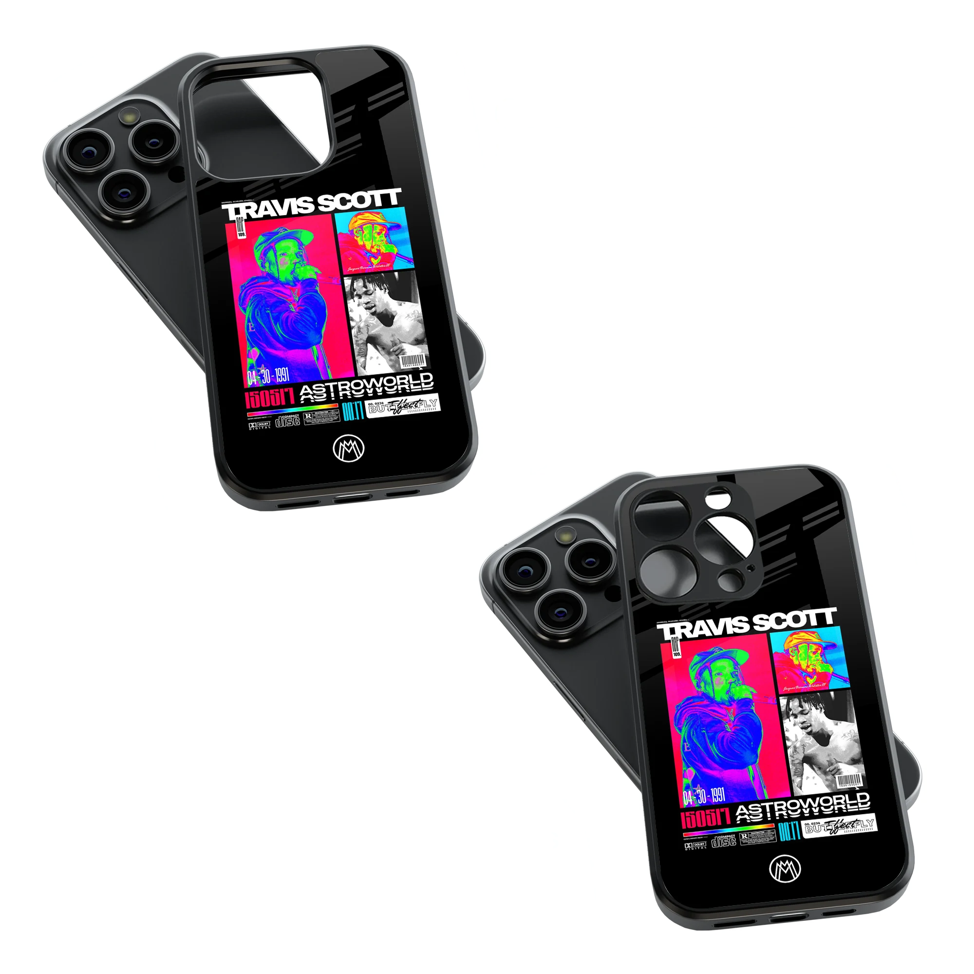 Trendy Glass Back Mobile Case for iPhone, Samsung, Redmi, OnePlus, Google Pixel, Motorola