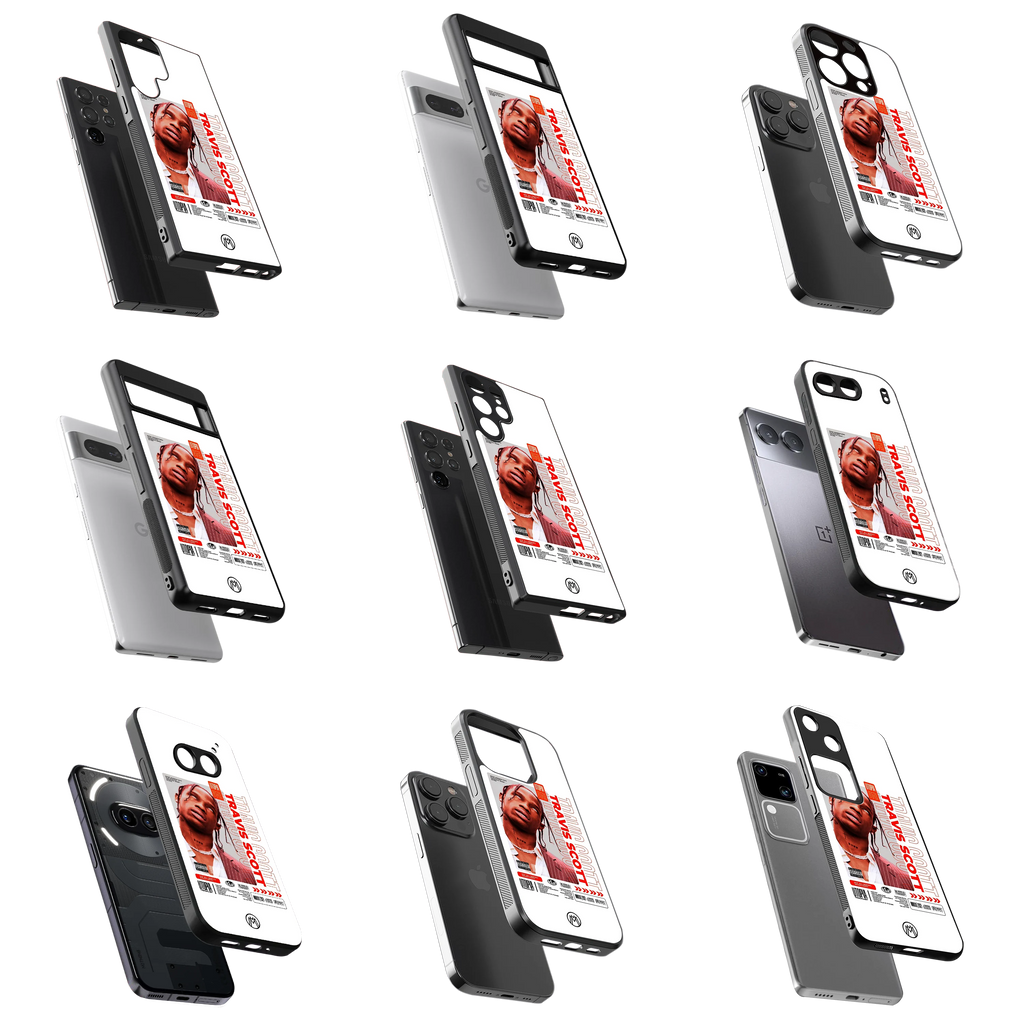 Durable Glass Back Mobile Case for iPhone, Samsung, OnePlus, Google Pixel, Redmi, Vivo, Oppo