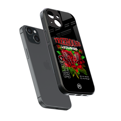 treehouse back phone cover | glass case for iphone 13 mini