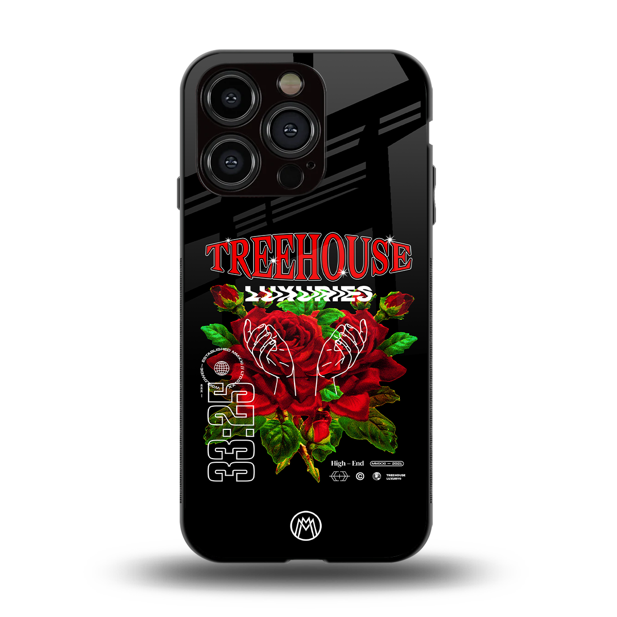 treehouse back phone cover | glass case for iphone 13 pro