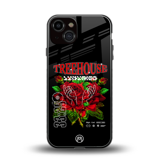 treehouse back phone cover | glass case for iphone 13