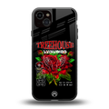 treehouse back phone cover | glass case for iphone 15 plus