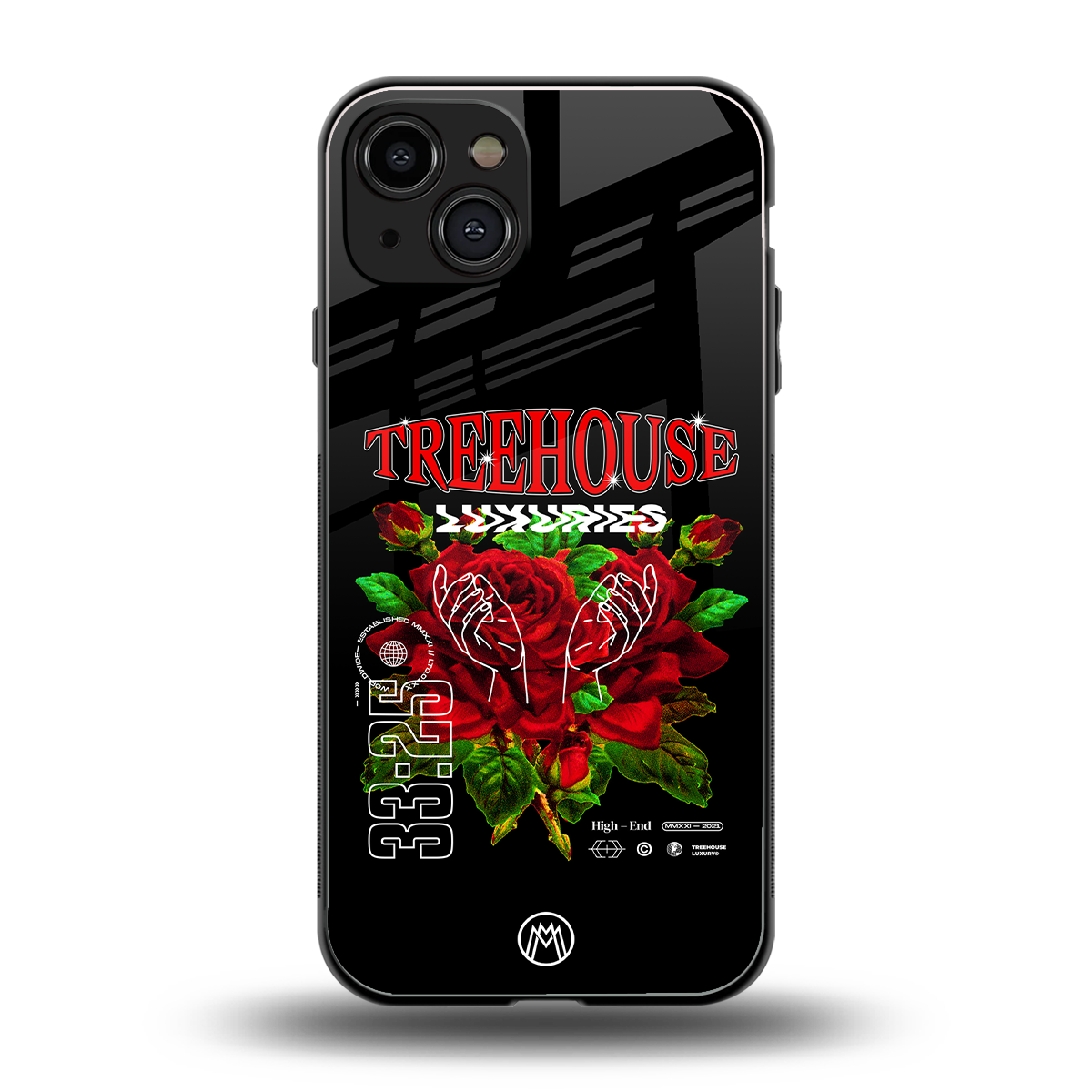 treehouse back phone cover | glass case for iphone 15