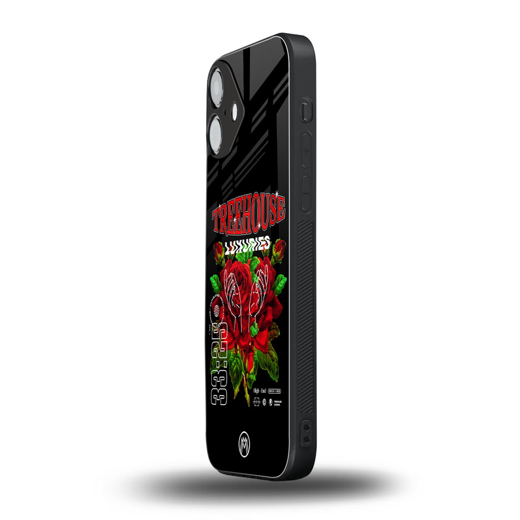 treehouse back phone cover | glass case for iphone 16 plus
