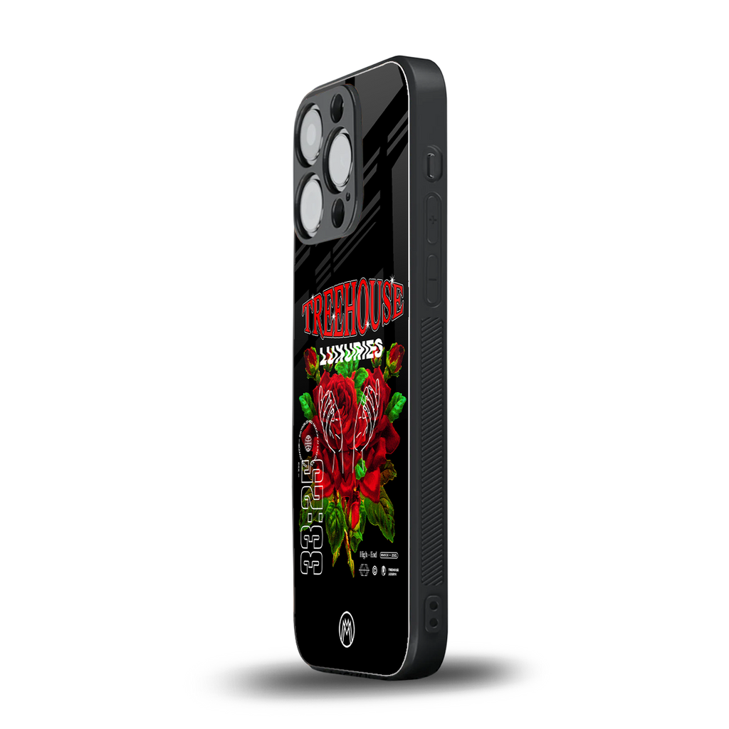 treehouse back phone cover | glass case for iphone 16 pro