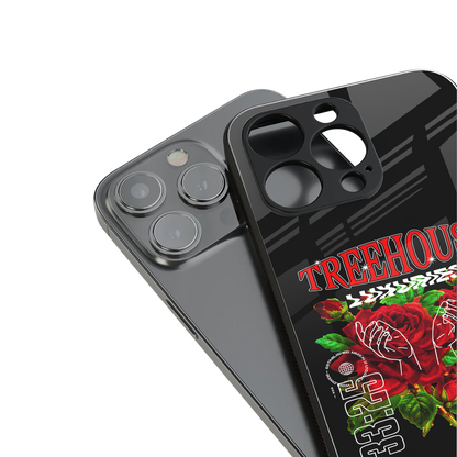 treehouse back phone cover | glass case for iphone 15 pro