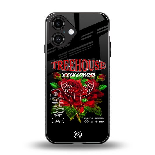treehouse back phone cover | glass case for iphone 16