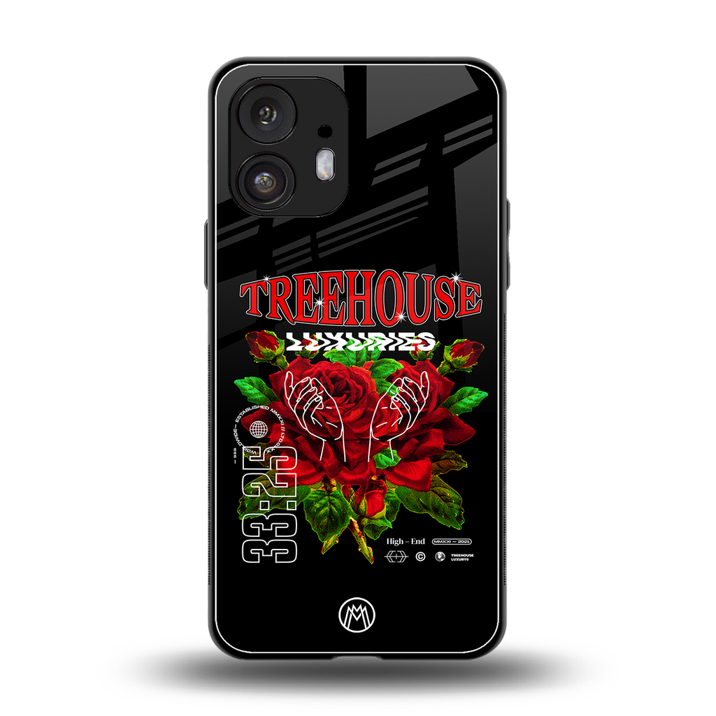 treehouse back phone cover | glass case for nothing phone 2