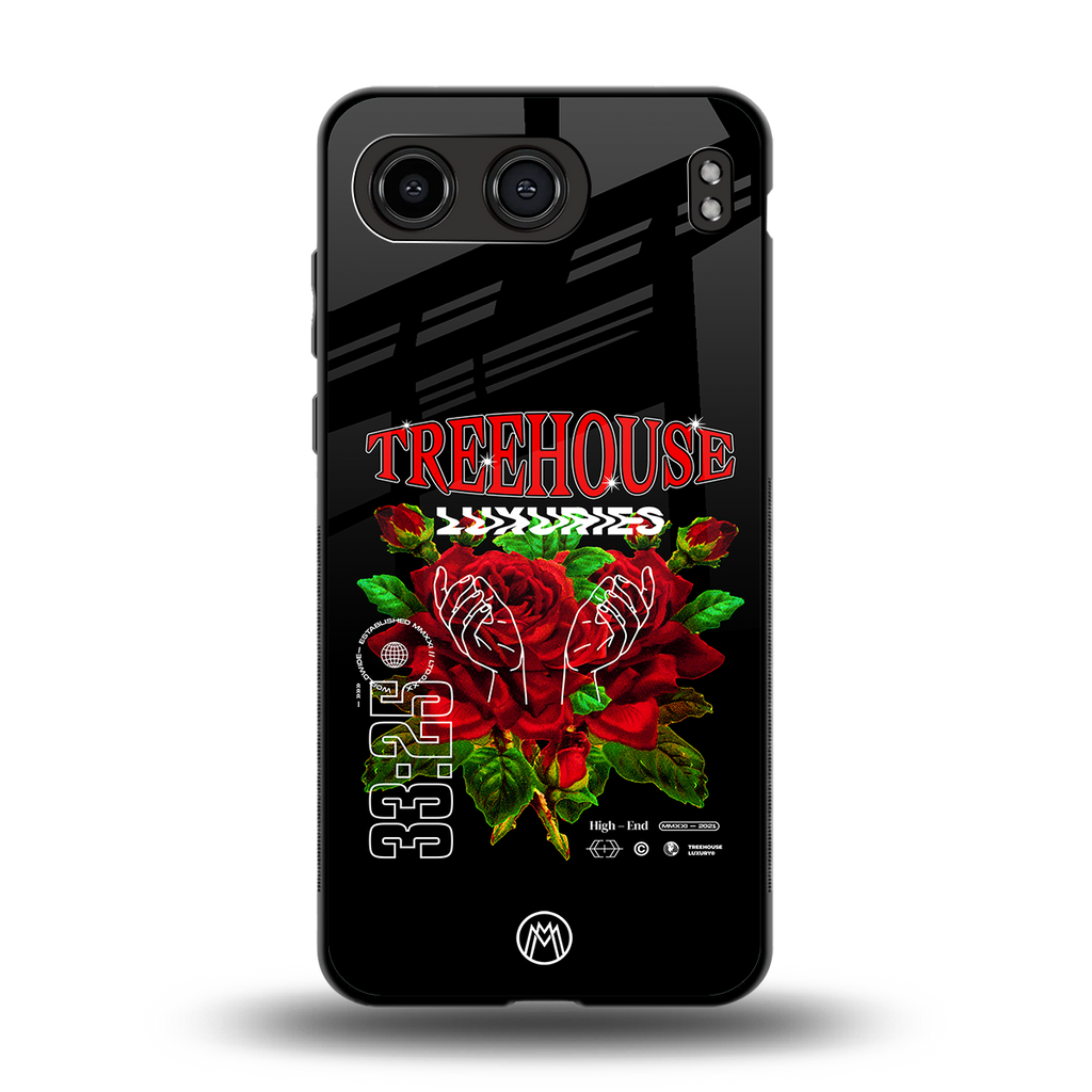 treehouse back phone cover | glass case for oneplus nord 4