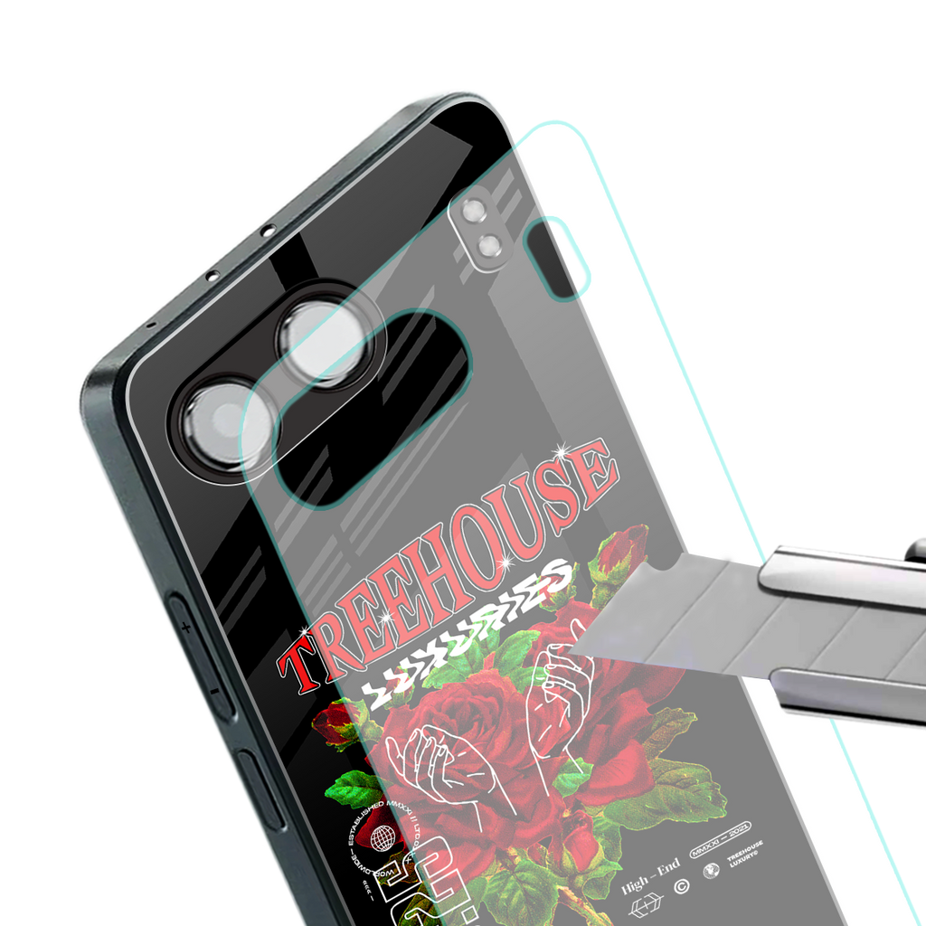 treehouse back phone cover | glass case for oneplus nord 4