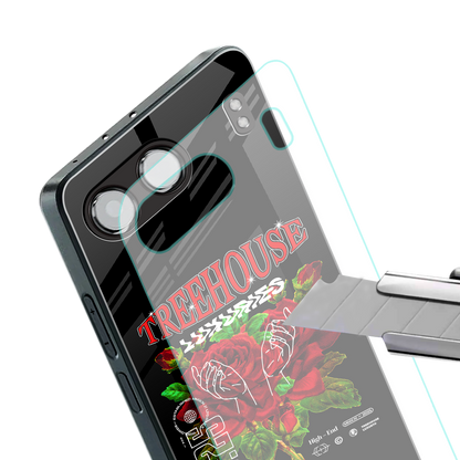 treehouse back phone cover | glass case for oneplus nord 4