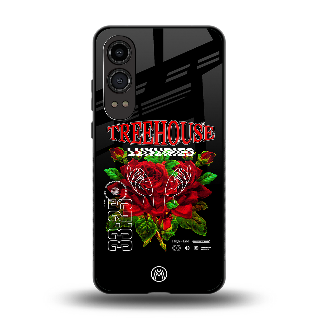 treehouse back phone cover | glass case for oneplus nord ce 4 lite