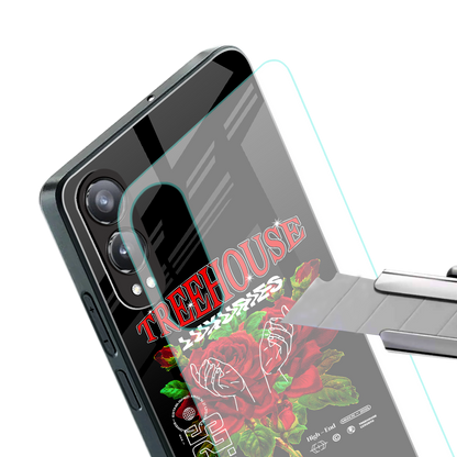 treehouse back phone cover | glass case for oneplus nord ce 4 lite