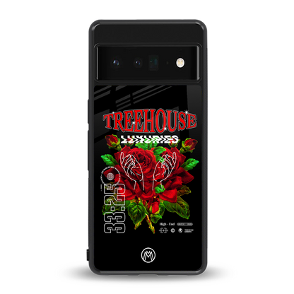 treehouse back phone cover | glass case for google pixel 6 pro