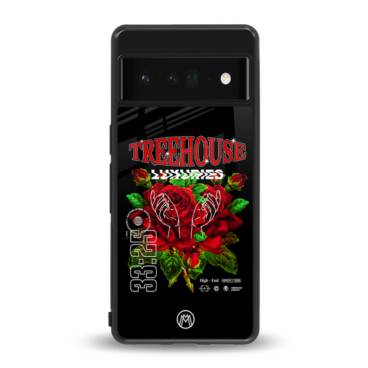 treehouse back phone cover | glass case for google pixel 6 pro