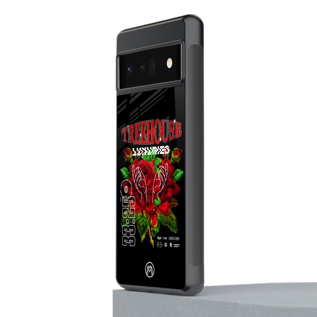 treehouse back phone cover | glass case for google pixel 6 pro