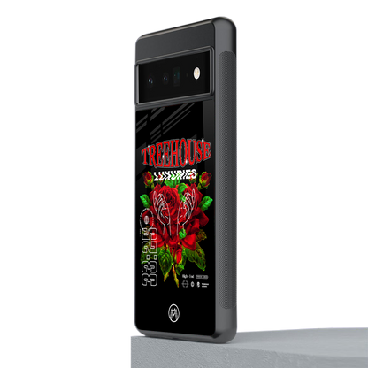 treehouse back phone cover | glass case for google pixel 6 pro