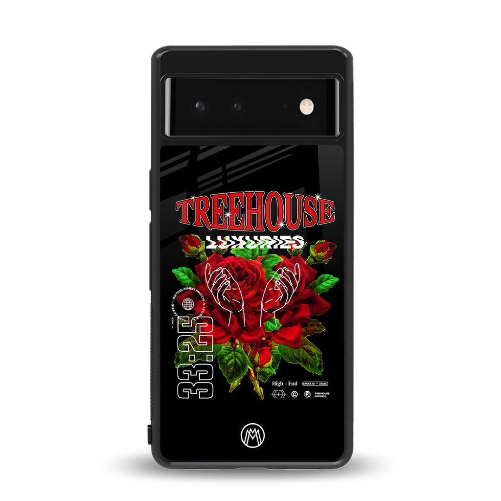 treehouse back phone cover | glass case for Google Pixel 6A