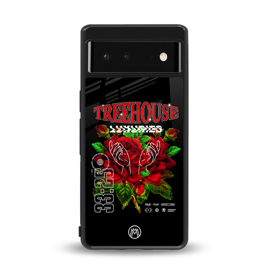treehouse back phone cover | glass case for Google Pixel 6A