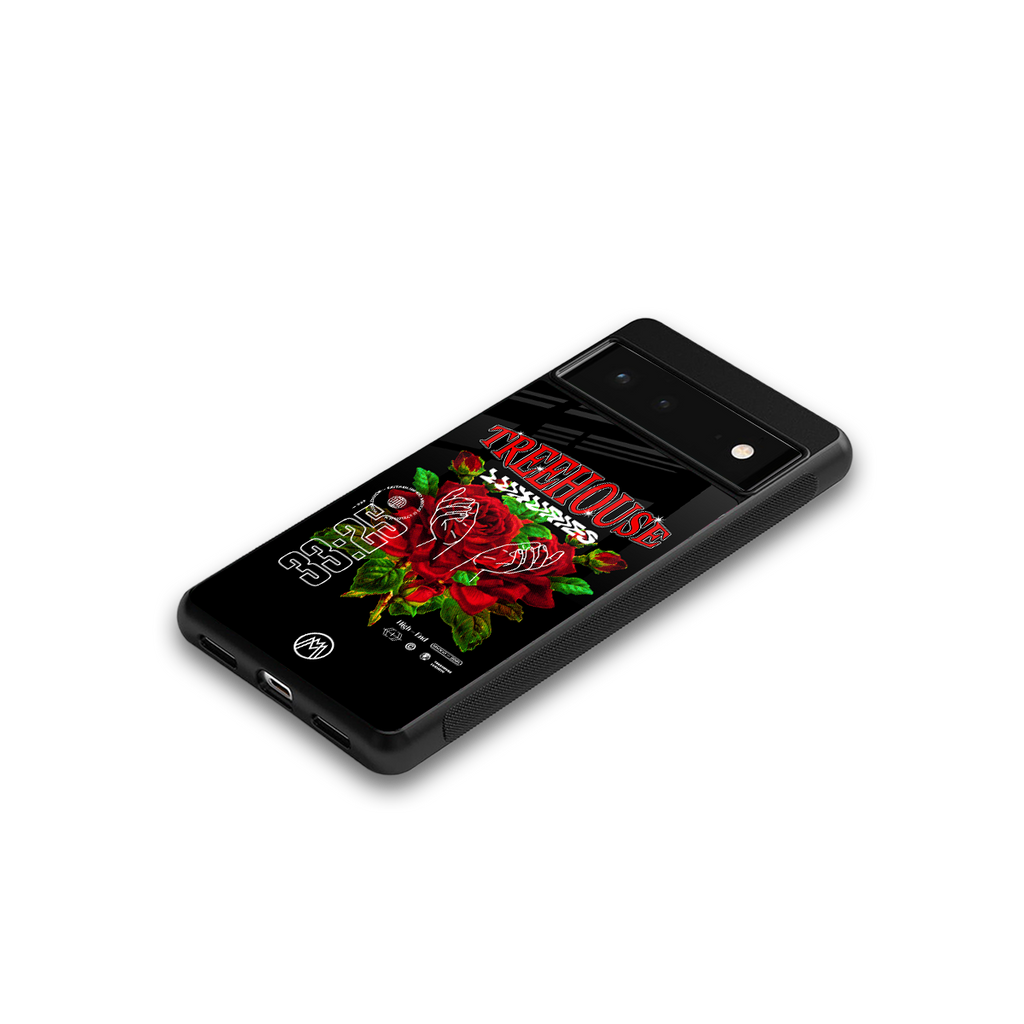 treehouse back phone cover | glass case for google pixel 6