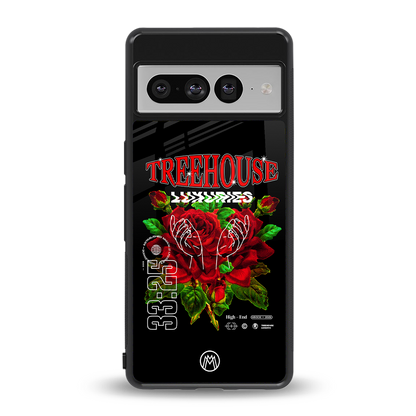 treehouse back phone cover | glass case for google pixel 7 pro