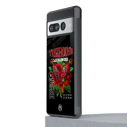 treehouse back phone cover | glass case for google pixel 7 pro
