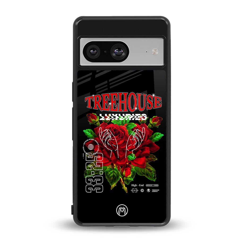 treehouse back phone cover | glass case for Google Pixel 8